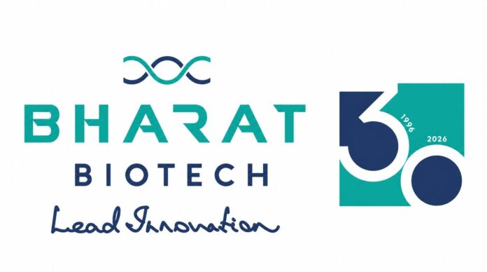 Bharat Biotech 30th Anniversary Logo Bharart Biotech